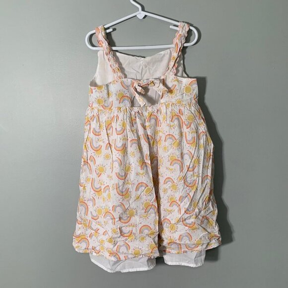 5/$25 Cynthia Rowley rainbow strappy lined twirl flutter dress - Picture 4 of 6